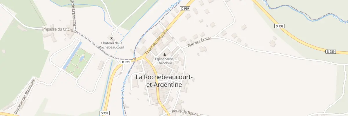 Plan du 1 Imp du Presbytère à La Rochebeaucourt-et-Argentine