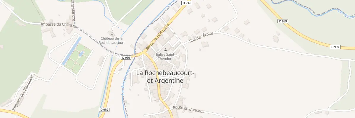 Plan du 4 Imp du Presbytère à La Rochebeaucourt-et-Argentine