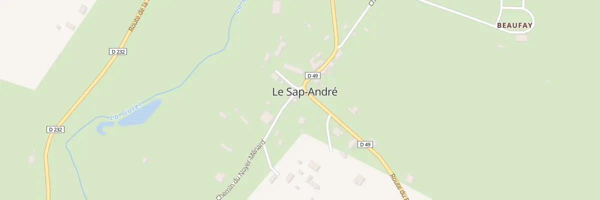 Plan du 46 Le Bourg au Sap-André