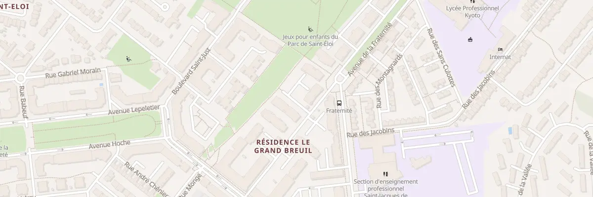 Plan du 1 All Danton à Poitiers