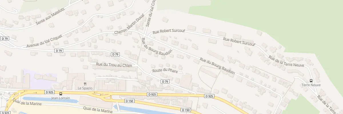 Plan du 409 Rue du Bourg Baudoin à Fécamp