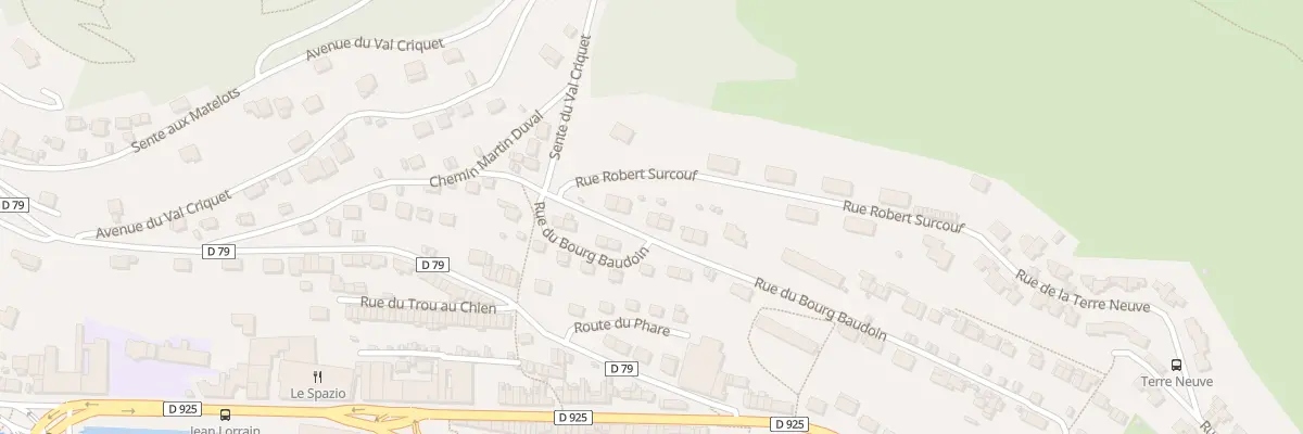 Plan du 418 Rue du Bourg Baudoin à Fécamp