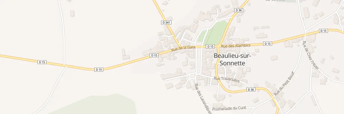 Plan du 11 Rue de la Gare à Beaulieu-sur-Sonnette