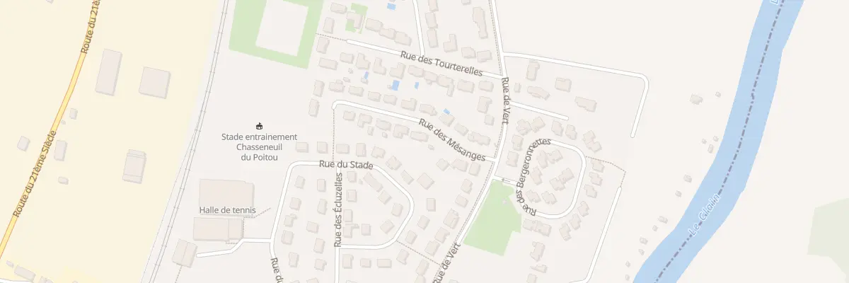 Plan du 16 Rue des Mésanges à Chasseneuil-du-Poitou
