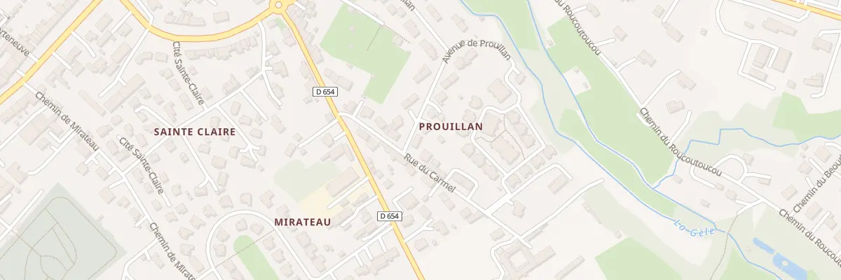 Plan du 36 Av de Prouillan à Condom