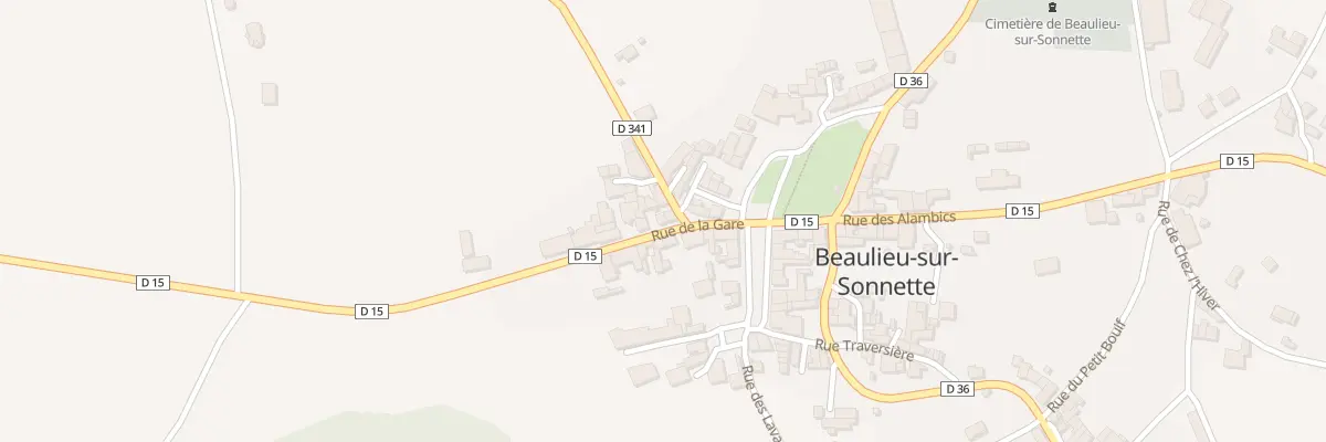 Plan du 5012 Le Bourg à Beaulieu-sur-Sonnette