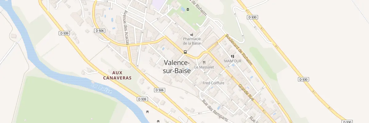 Plan du 8 Pl de l’Hôtel de Ville à Valence-sur-Baïse