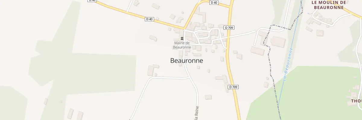 Plan du 170 Le Bourg à Beauronne