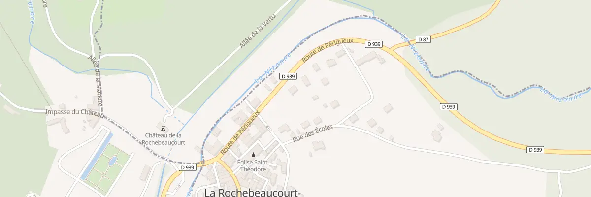 Plan du 20 Rte de Périgueux à La Rochebeaucourt-et-Argentine