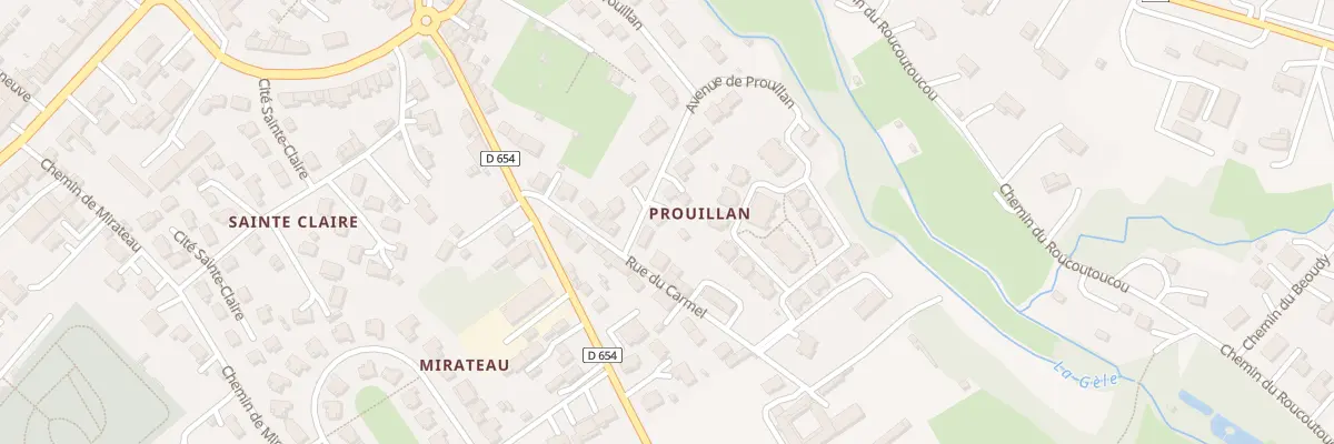 Plan du 34 Av de Prouillan à Condom