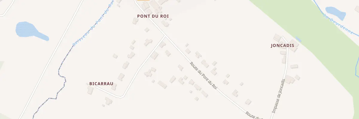 Plan du 216 Rte du Pont du Roi à Lavergne