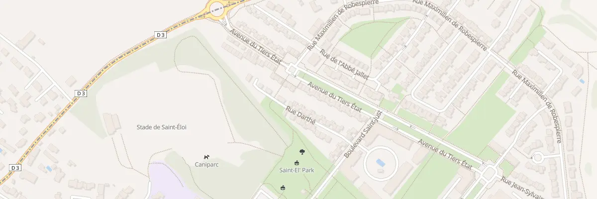 Plan du 1 Rue Darthe à Poitiers