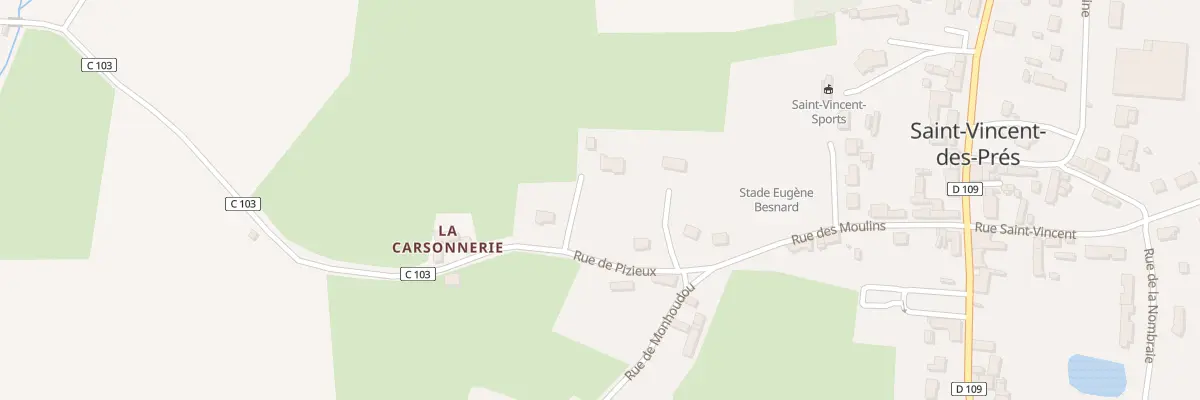 Plan du 6 Rue de Pizieux à Saint-Vincent-des-Prés