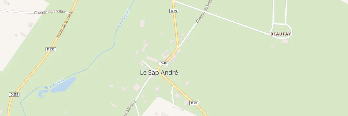 Plan du 53 Le Bourg au Sap-André