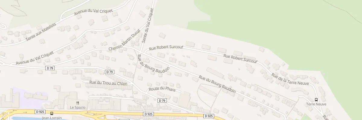 Plan du 390 Rue du Bourg Baudoin à Fécamp
