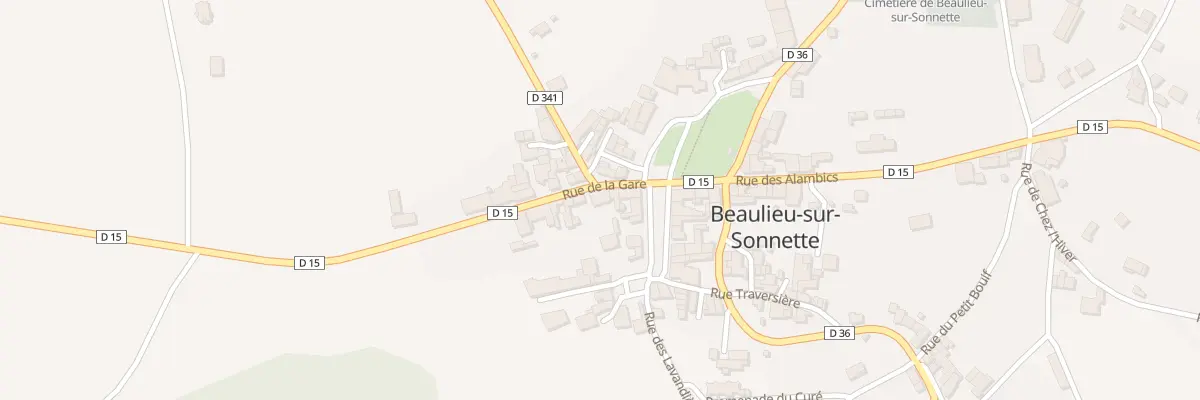 Plan du 5130 Le Bourg à Beaulieu-sur-Sonnette