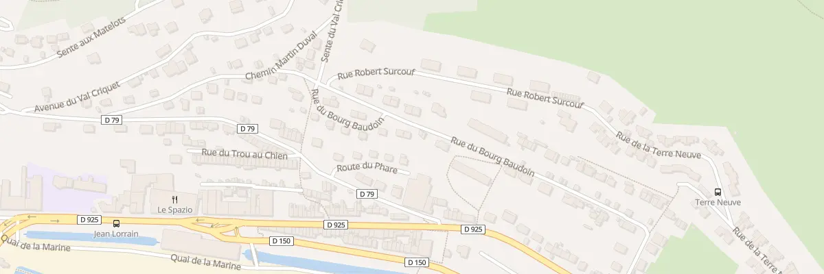 Plan du 377 Rue du Bourg Baudoin à Fécamp