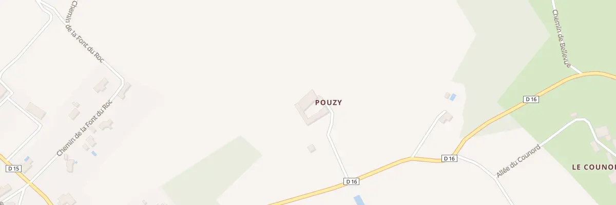 Plan du 8B Pouzy et Bellevue à Cunèges
