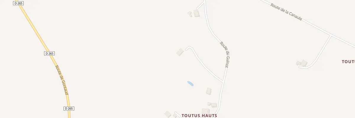 Plan du 336 Rte du Guinot à Lagruère