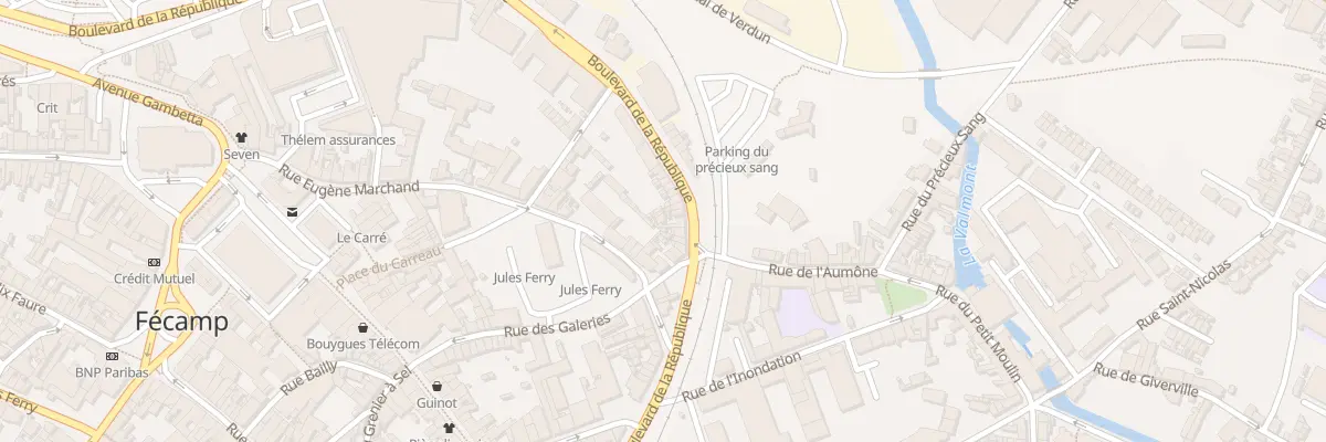 Plan du 25T Bd de la Republique à Fécamp