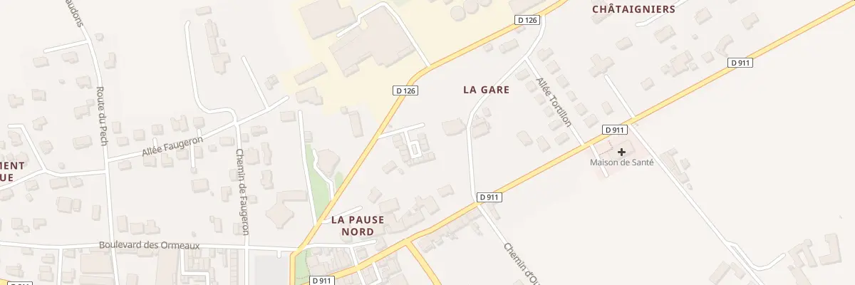 Plan du 8K Av des Déportés à Clairac