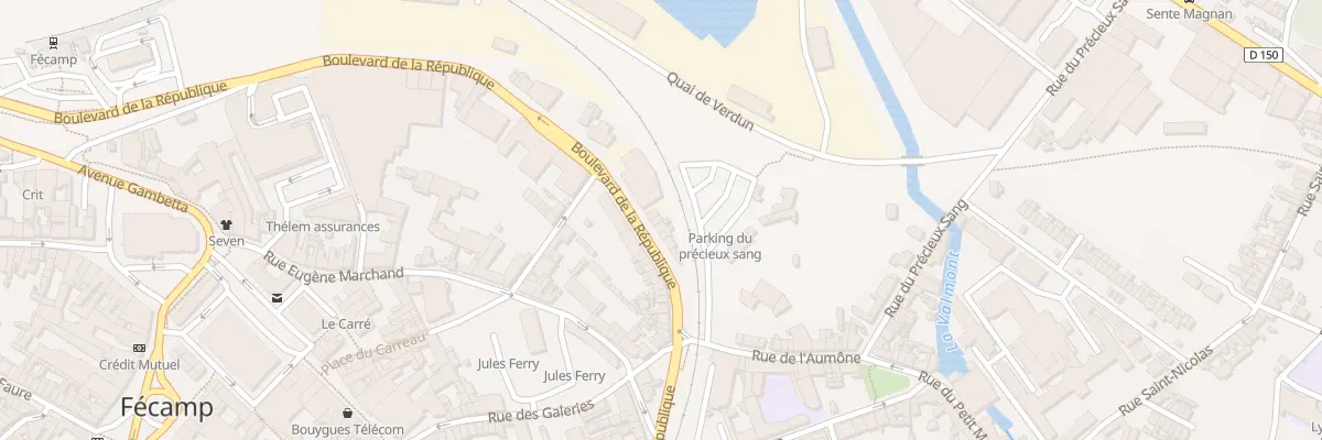 Plan du 8 Bd de la Republique à Fécamp