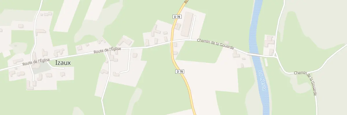 Plan du 1 Rte de Lortet à Izaux