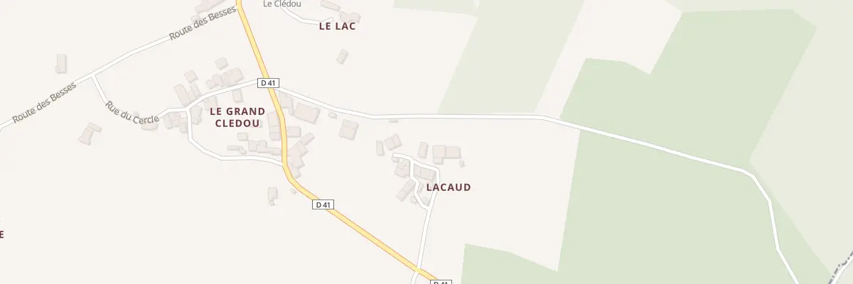 Plan du 126 Che de Lacaud à Rougnac