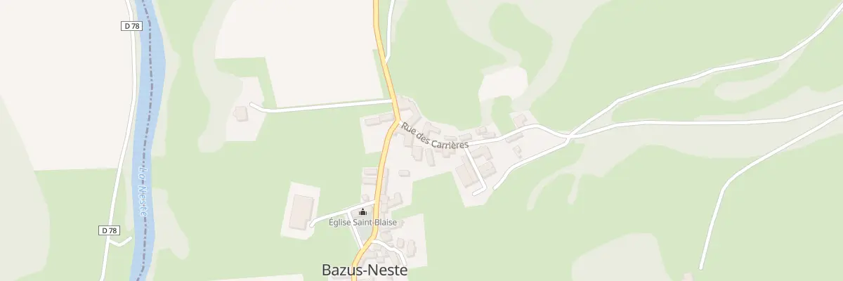 Plan du 2 Rue des Carrieres à Bazus-Neste