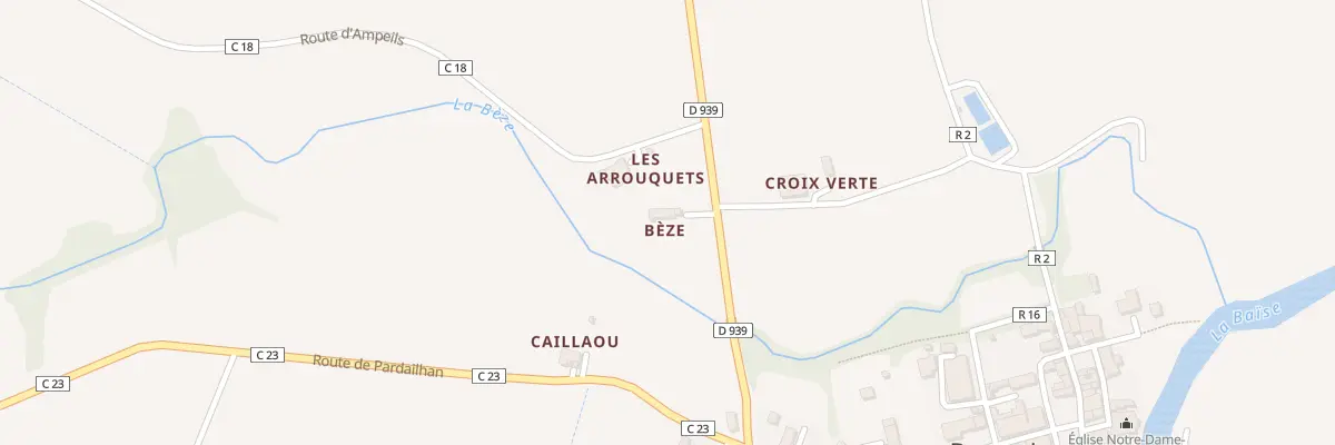 Plan du 5002 Beze à Beaucaire