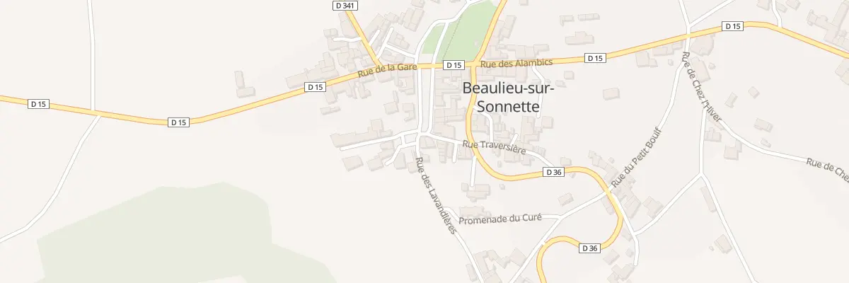 Plan du 5083 Le Bourg à Beaulieu-sur-Sonnette