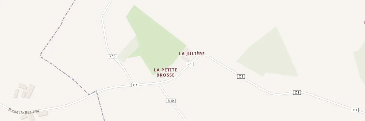 Plan du 5010 Les Brosses à Nauvay