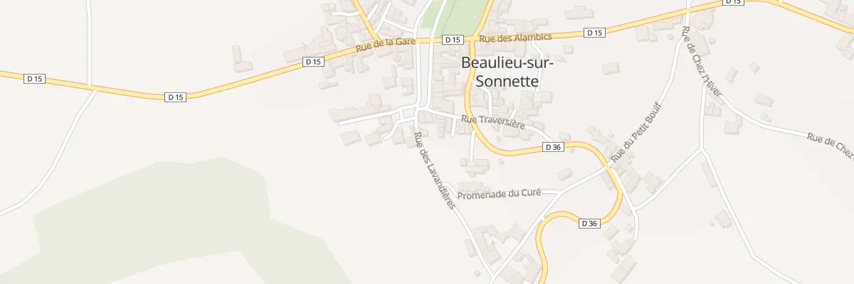 Plan du 5082 Le Bourg à Beaulieu-sur-Sonnette