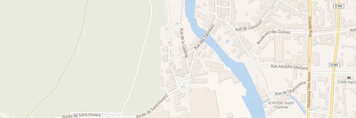 Plan du 11 Rue La Cadette à La Rochefoucauld-en-Angoumois
