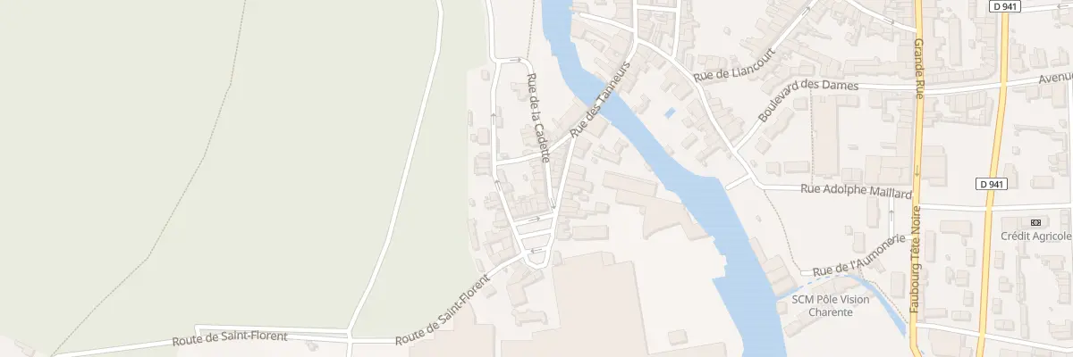 Plan du 5 Rue La Cadette à La Rochefoucauld-en-Angoumois