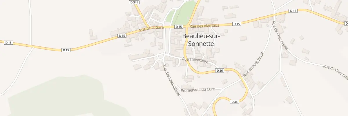 Plan du 5084 Le Bourg à Beaulieu-sur-Sonnette