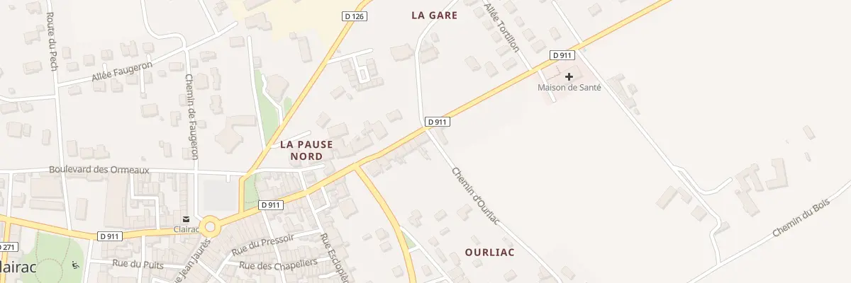 Plan du 78 Rte de Villeneuve à Clairac