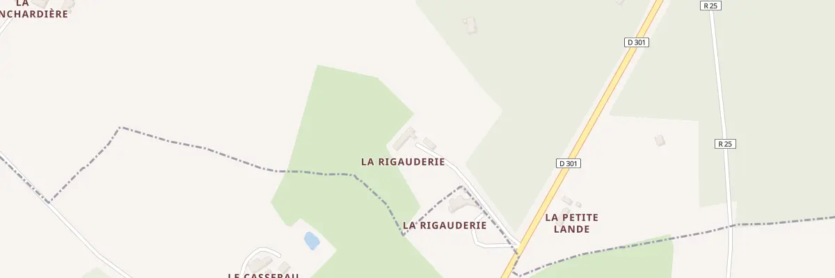 Plan du 1 La Rigauderie à Torcé-en-Vallée