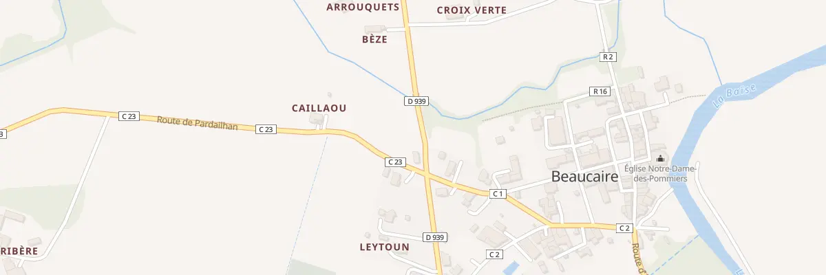 Plan du 5166 Caillaou à Beaucaire