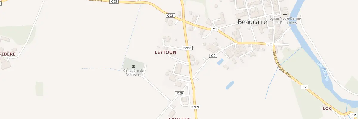 Plan du 122 Rte des Pyrénées à Beaucaire