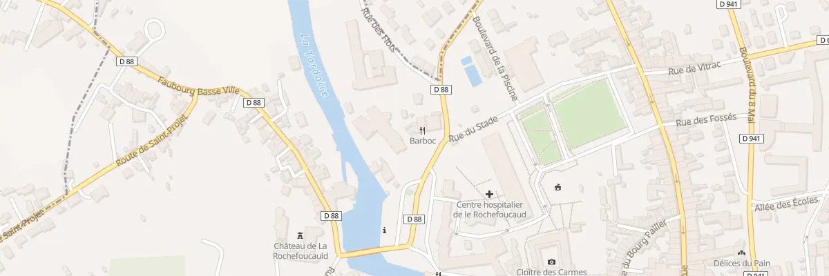 Plan du 6 Rue des Gavareaux à La Rochefoucauld-en-Angoumois