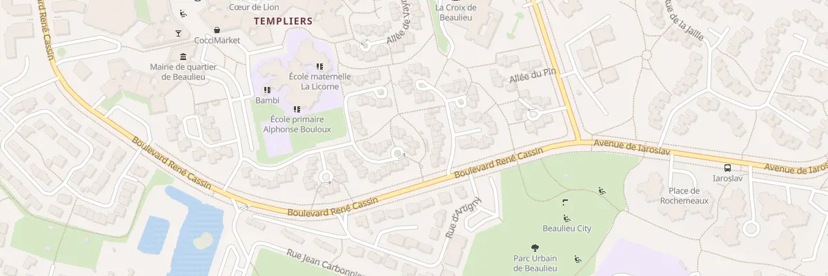 Plan du 74 All de la Vervoliere à Poitiers