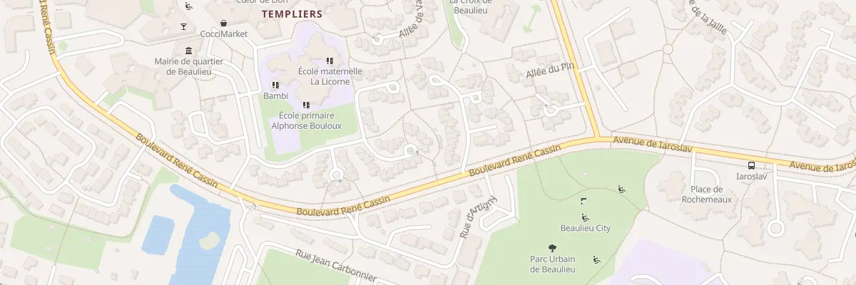 Plan du 72 All de la Vervoliere à Poitiers