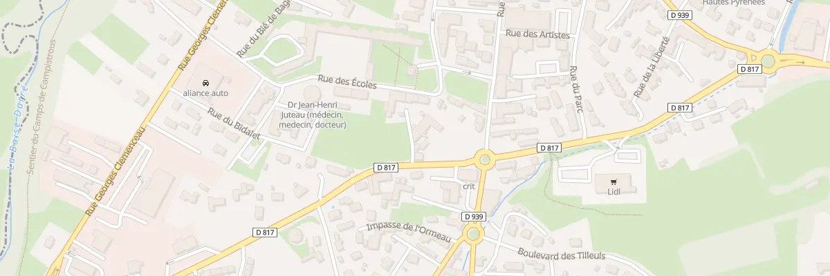 Plan du 24 Imp Bidalet à Lannemezan