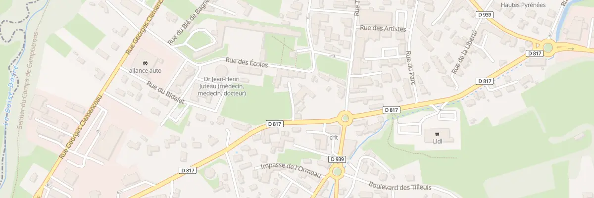 Plan du 26 Imp Bidalet à Lannemezan