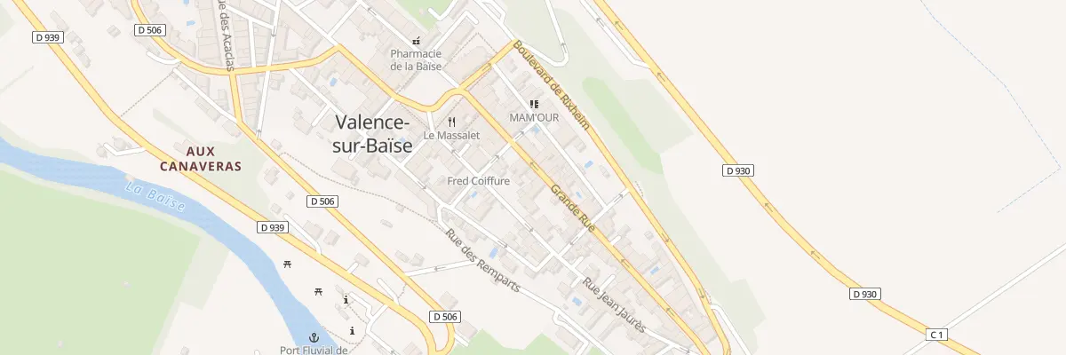 Plan du 18 Rue Grande Rue à Valence-sur-Baïse