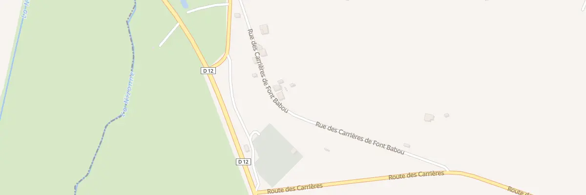 Plan du 23 Rue Carrieres de Font Babou à La Rochebeaucourt-et-Argentine