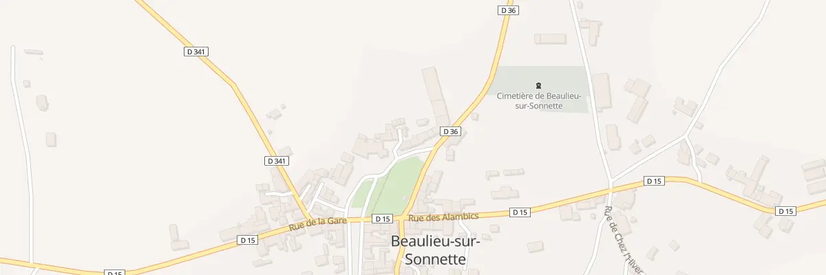 Plan du 5034 Le Bourg à Beaulieu-sur-Sonnette