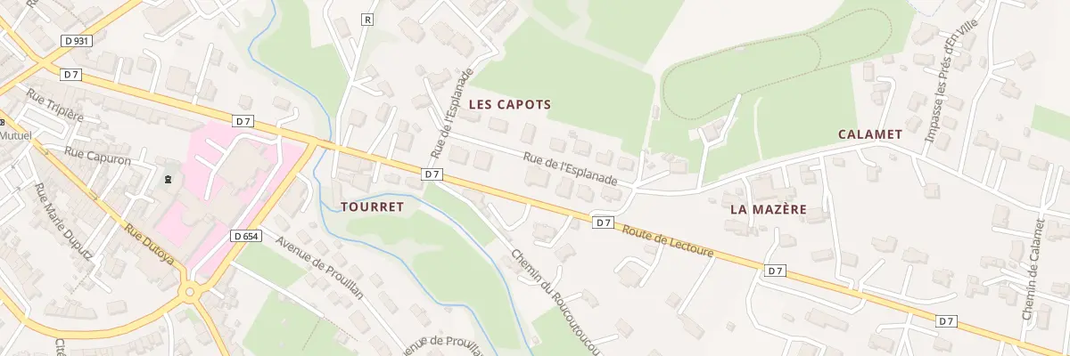 Plan du 5 Rue de l’Esplanade à Condom