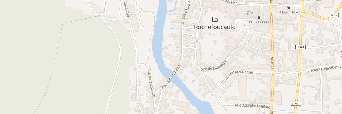 Plan du 37 Rue des Tanneurs à La Rochefoucauld-en-Angoumois